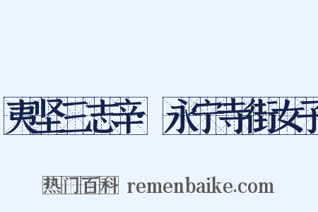 夷坚三志辛·永宁寺街女子是什么意思的图片